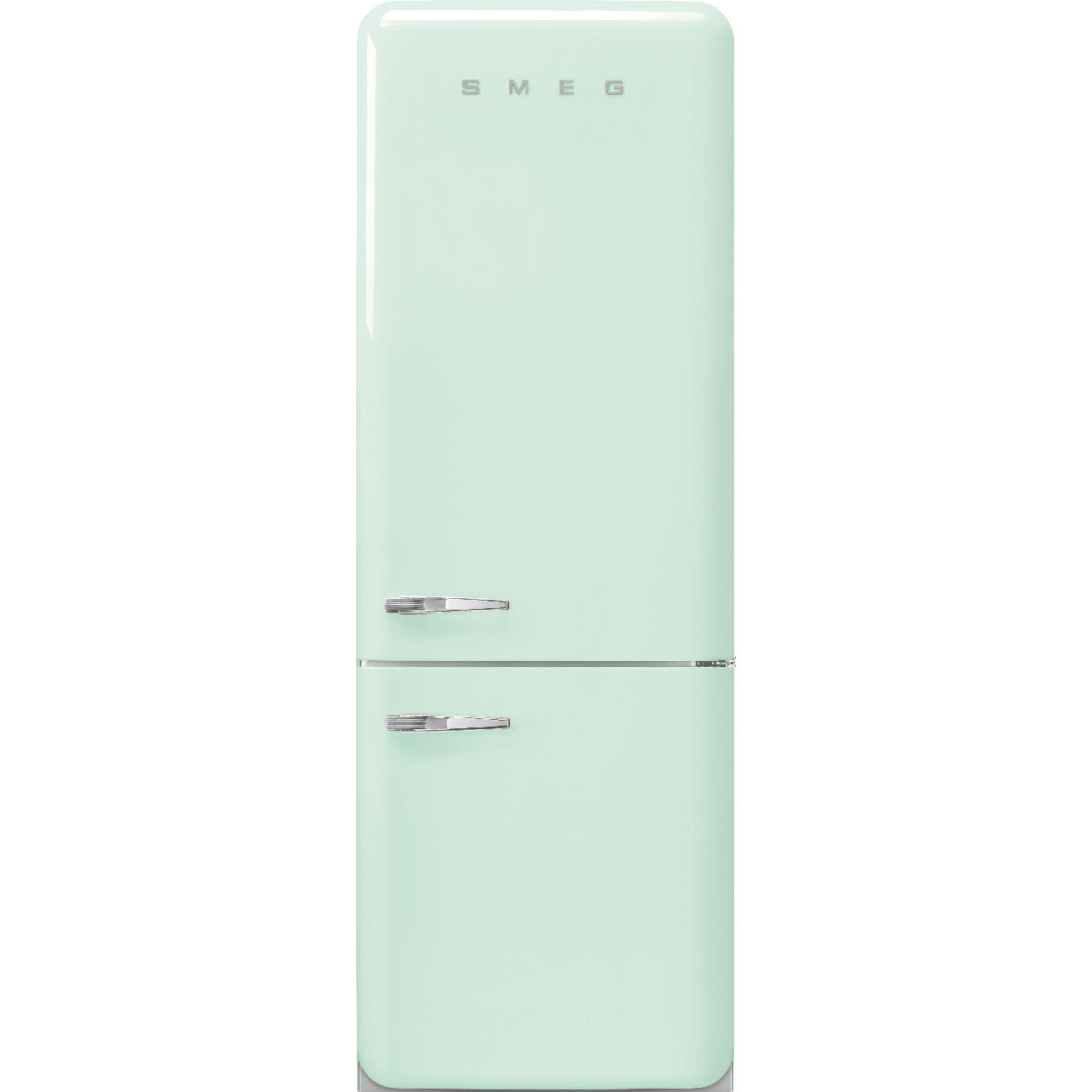 Smeg FAB38URPG 50's Retro Design 28 Inch Freestanding Bottom Mount Refrigerator with 18 Cu. Ft. Total Capacity
