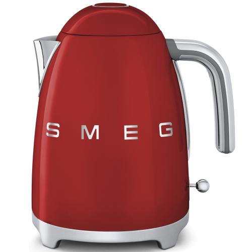 Smeg KLF01RDUS 50's Retro Style Electric Kettle, 1.7 Liter Capacity, Red