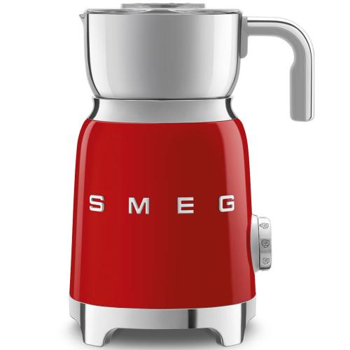 Smeg MFF01RDUS 50's Retro Style Automatic Milk Frother and Hot Chocolate Maker, Red