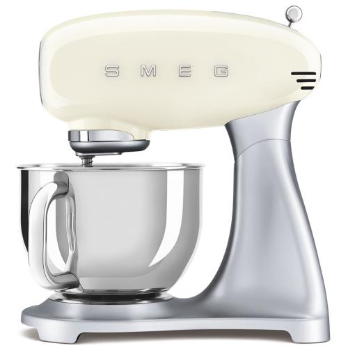 Smeg SMF02CRUS 50's Retro Style Stand Mixer with Pouring Shield and 5 Quart Bowl, Cream
