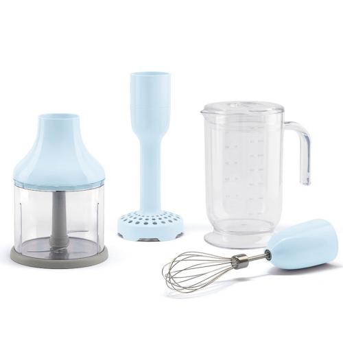 Smeg HBAC01PB Hand Blender Accessory Collection Set, Pastel Blue