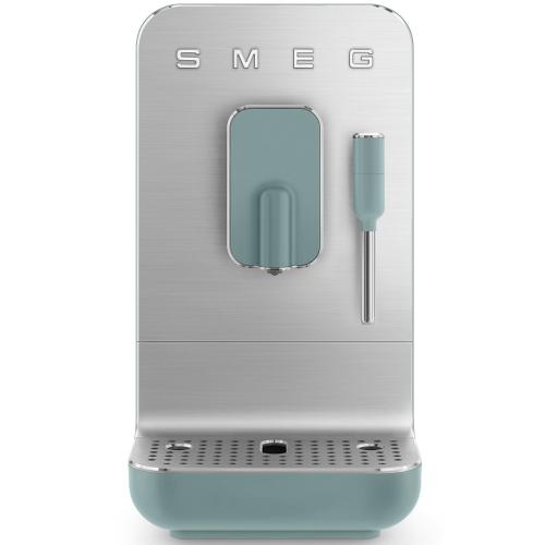 Smeg BCC02EGMUS Fully Automatic Bean-to-Cup Coffee Machine with Steam Function and Integrated Grinder, Emerald Green Matte