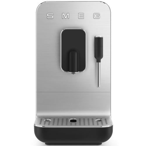 Smeg BCC12BLMUS Fully Automatic Bean-to-Cup Coffee Machine with One-Touch Beverage Selection, Black Matte