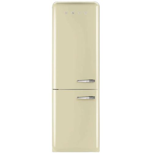 Smeg FAB32UCRLN FAB32 50's Retro Style Bottom-Freezer Refrigerator with Left-Hinge Door, Cream, No Frost Technology