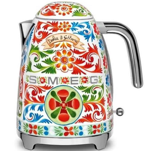 Smeg DCF02DGUS Dolce & Gabbana Sicily Is My Love Drip Coffee Machine, Multi-Color Decorative Finish