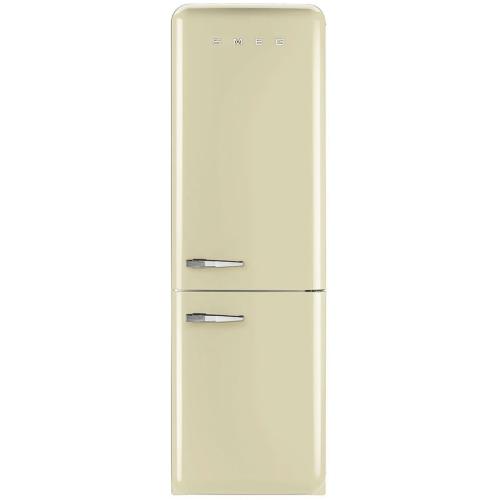 Smeg FAB32UCRRN FAB32 50's Retro Style Bottom-Freezer Refrigerator with Right-Hinge Door, Cream, No Frost Technology