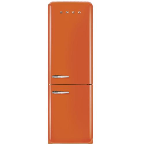 Smeg FAB32UORRN FAB32 50's Retro Style Bottom-Freezer Refrigerator with Right-Hinge Door, Orange, No Frost Technology