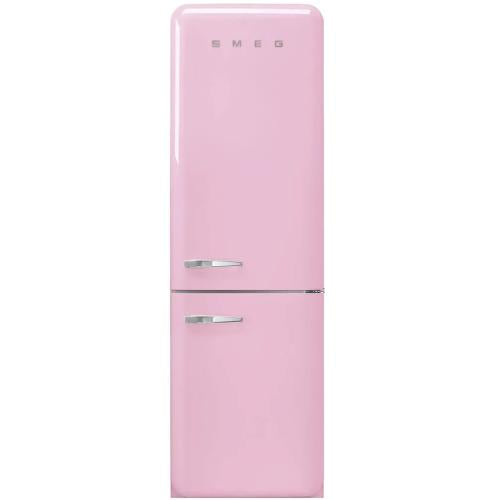 Smeg FAB32UPKRN FAB32 50's Retro Style Bottom-Freezer Refrigerator with Right-Hinge Door, Pink, No Frost Technology