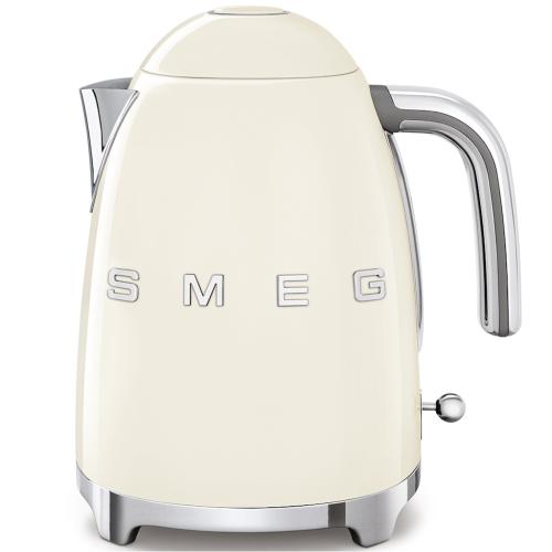 Smeg KLF01CRUS 50's Retro Style Electric Kettle, 1.7 Liter Capacity, Cream
