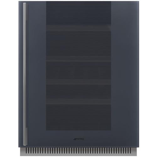 Smeg CVIU138RG1 Built-In Wine Cooler with Dual Temperature Zones and UV-Protected Glass Door