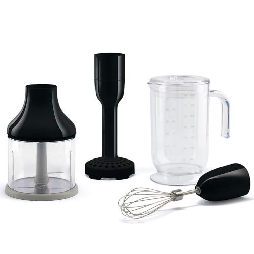Smeg HBAC01BL Hand Blender Accessory Collection Set, Black