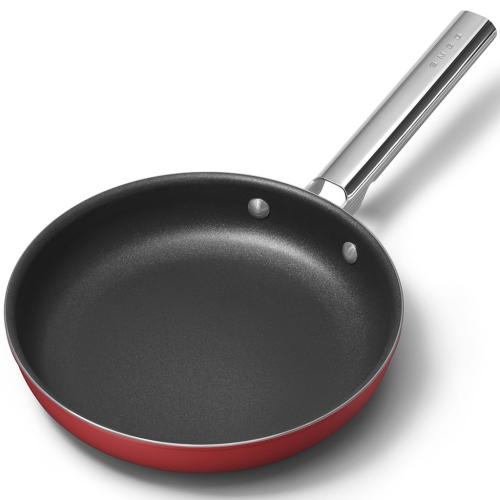 Smeg CKFF2401RDM Nonstick Frying Pan, 24cm, Red