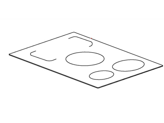 Smeg Assembly Top Glass - 695617801