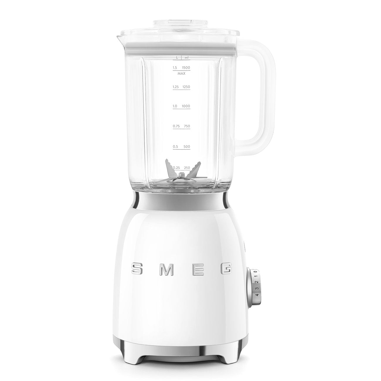 Smeg BLF03WHUS Retro Style Table Blender 600 W 4 Speed Matte White