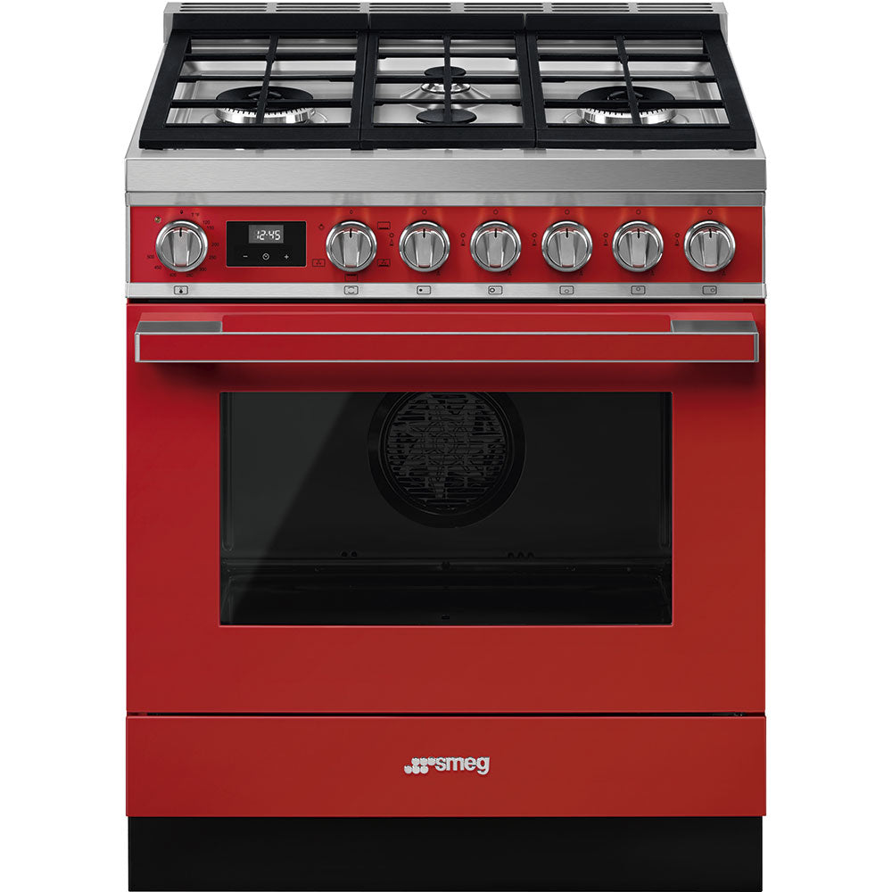 Smeg CPF30UGGR 30 Inch Freestanding Professional Gas Range