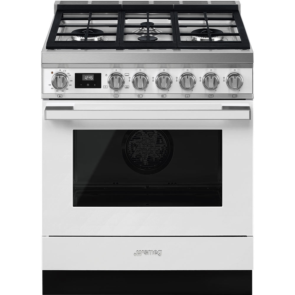 Smeg CPF30UGGWH 30 Inch Freestanding Professional Gas Range