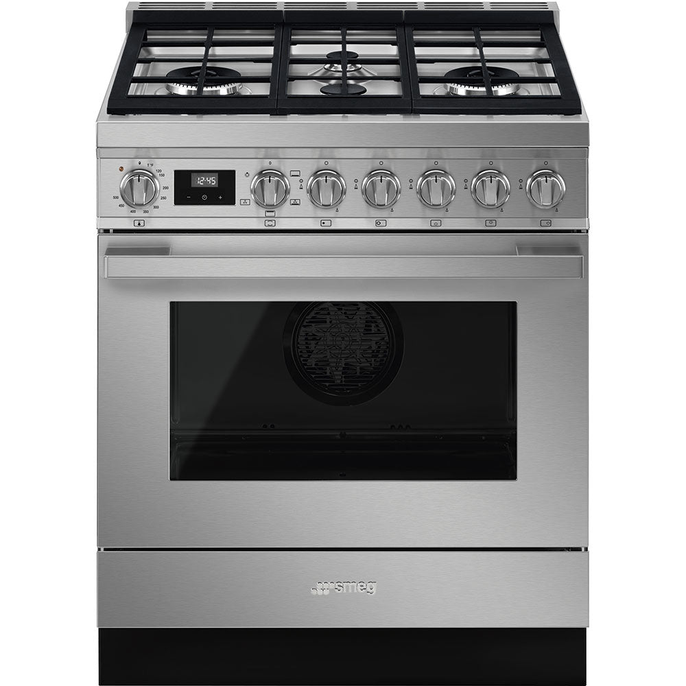 Smeg CPF30UGGX 30 Inch Freestanding Professional Gas Range