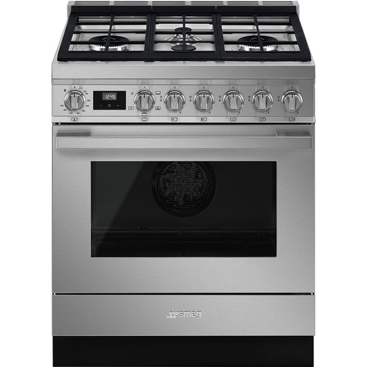 Smeg CPF30UGGX 30 Inch Freestanding Professional Gas Range