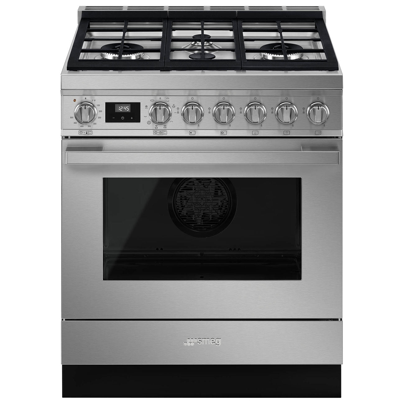 Smeg CPF30UGMX 30 Inch Freestanding Professional Dual Fuel Range