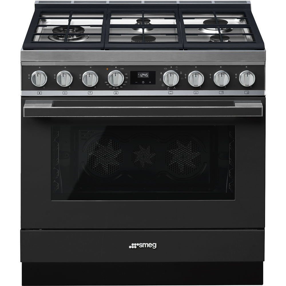 Smeg CPF36UGMAN 36 Inch Freestanding Professional Dual Fuel Range