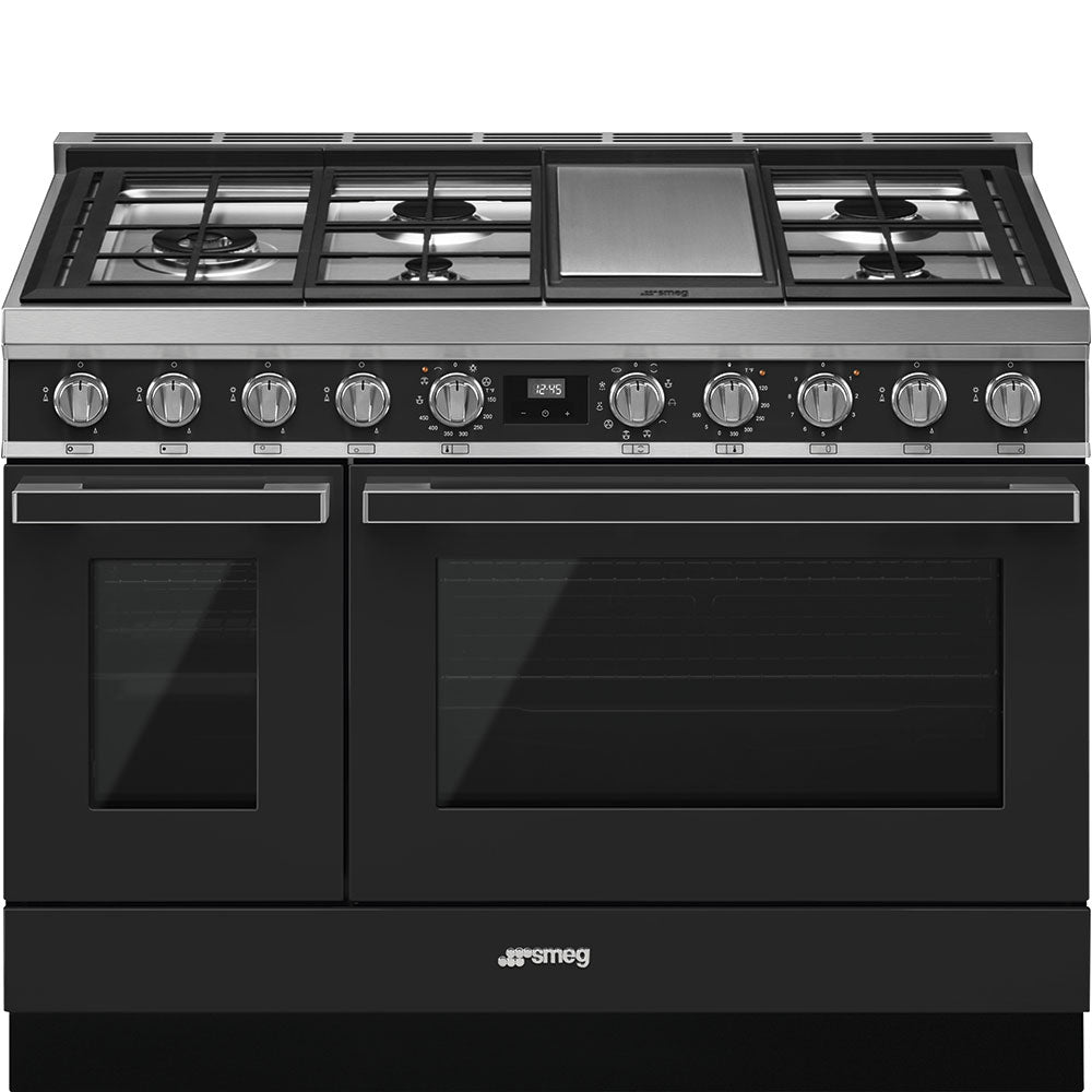 Smeg CPF48UGMAN 48 Inch Freestanding Professional Dual Fuel Range with Double Oven