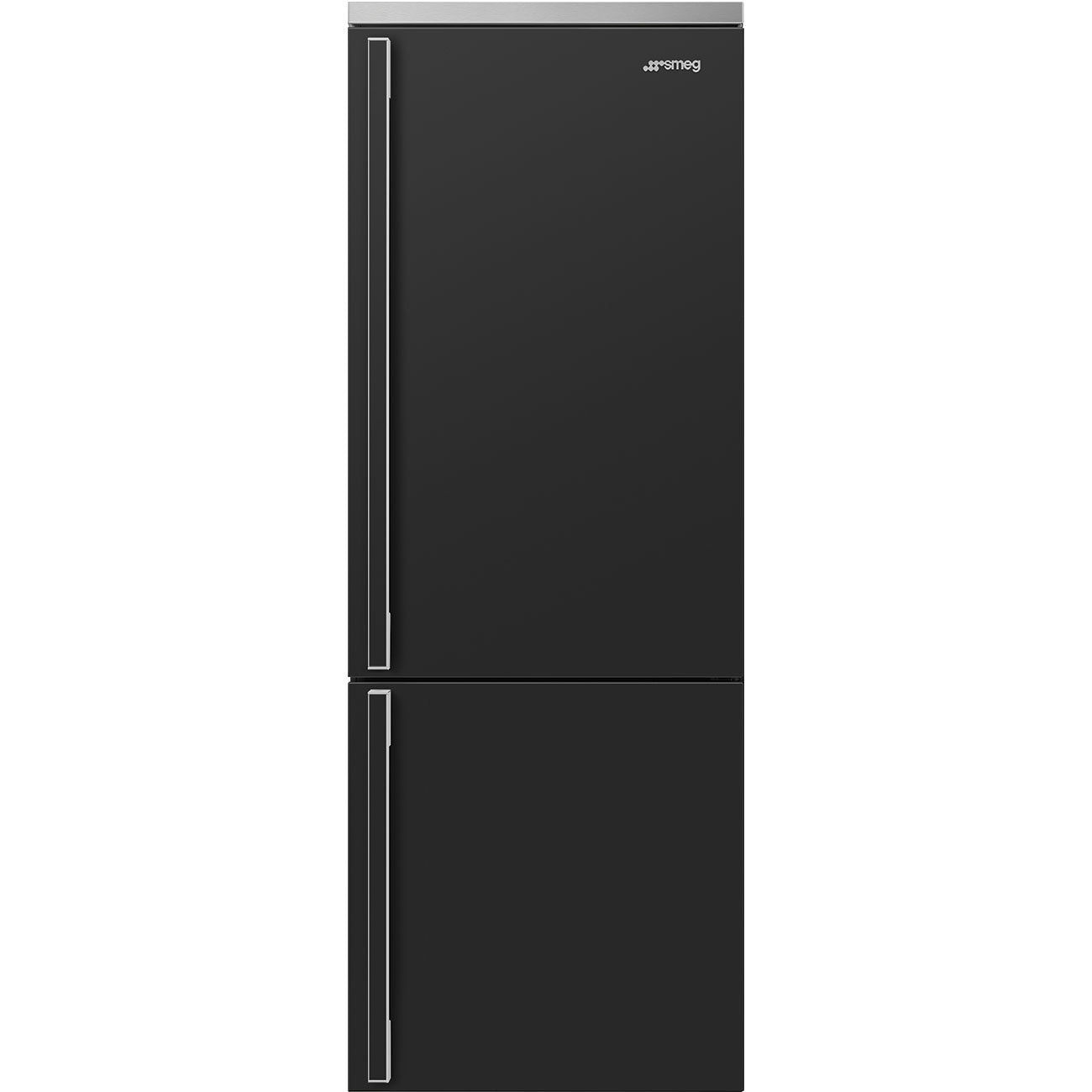 Smeg FA490URAN Portofino 28 Inch Freestanding Bottom Mount Refrigerator with 16.2 Cu. Ft. Total Capacity