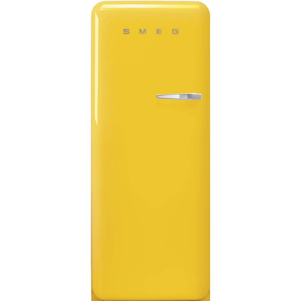 Smeg FAB28ULYW3 50's Retro Design 24 Inch Top Freezer Refrigerator with 9.92 cu. ft. Total Capacity