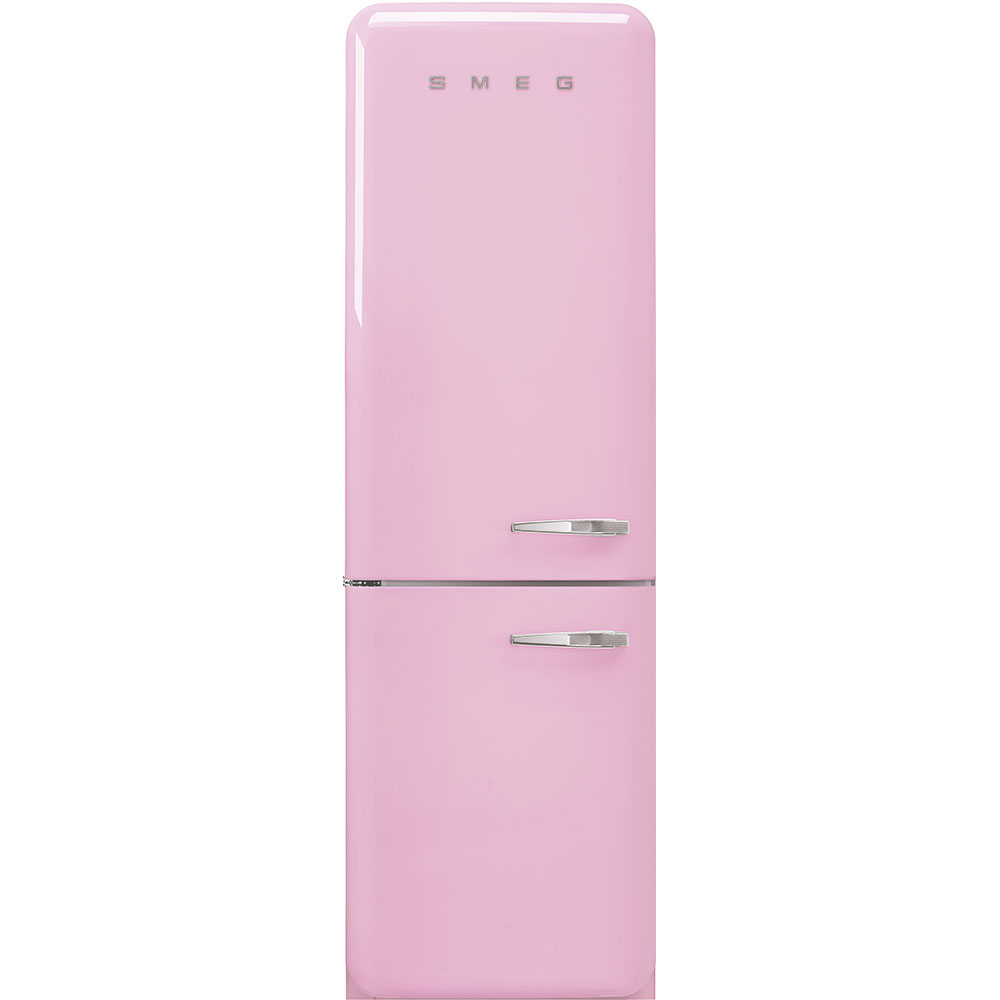 Smeg FAB32ULPK3 50's Retro Design 24 Inch Freestanding Bottom Mount Refrigerator with 11.69 Cu. Ft. Total Capacity