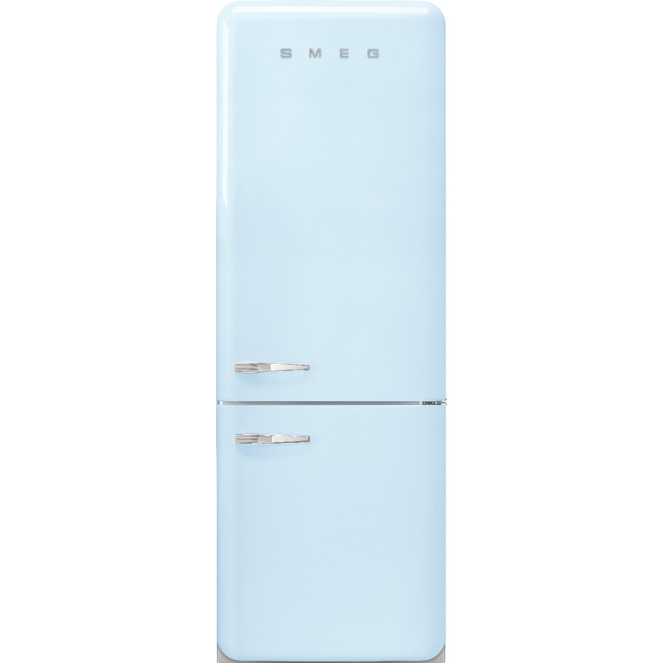 Smeg FAB38URPB 50's Retro Design 28 Inch Freestanding Bottom Mount Refrigerator with 18 Cu. Ft. Total Capacity