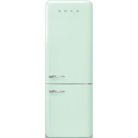 Smeg FAB38URPG 50's Retro Design 28 Inch Freestanding Bottom Mount Refrigerator with 18 Cu. Ft. Total Capacity