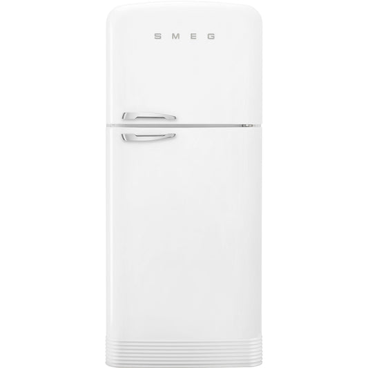 Smeg FAB50URWH3 50's Retro Design 32 Inch Freestanding Top Freezer Refrigerator with 19.28 cu. ft. Total Capacity
