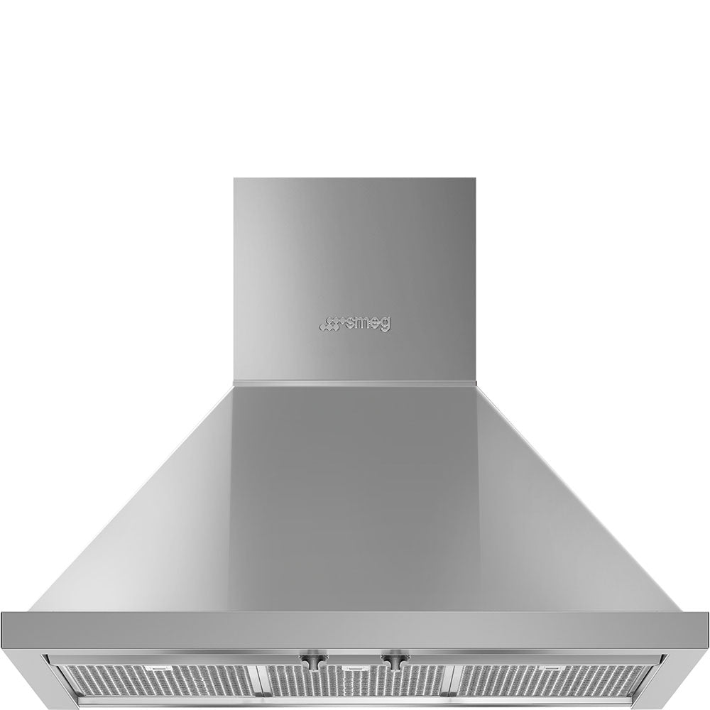 Smeg KPF30UX Portofino 30 Inch Wall Mount Chimney Hood with Recirculating Option