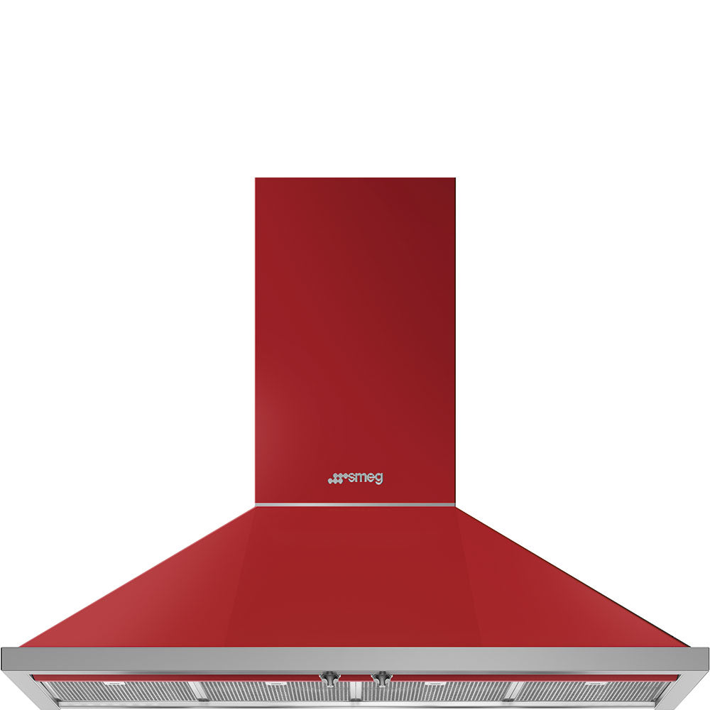 Smeg KPF48URD Portofino 48 Inch Wall Mount Chimney Hood with Recirculating Option