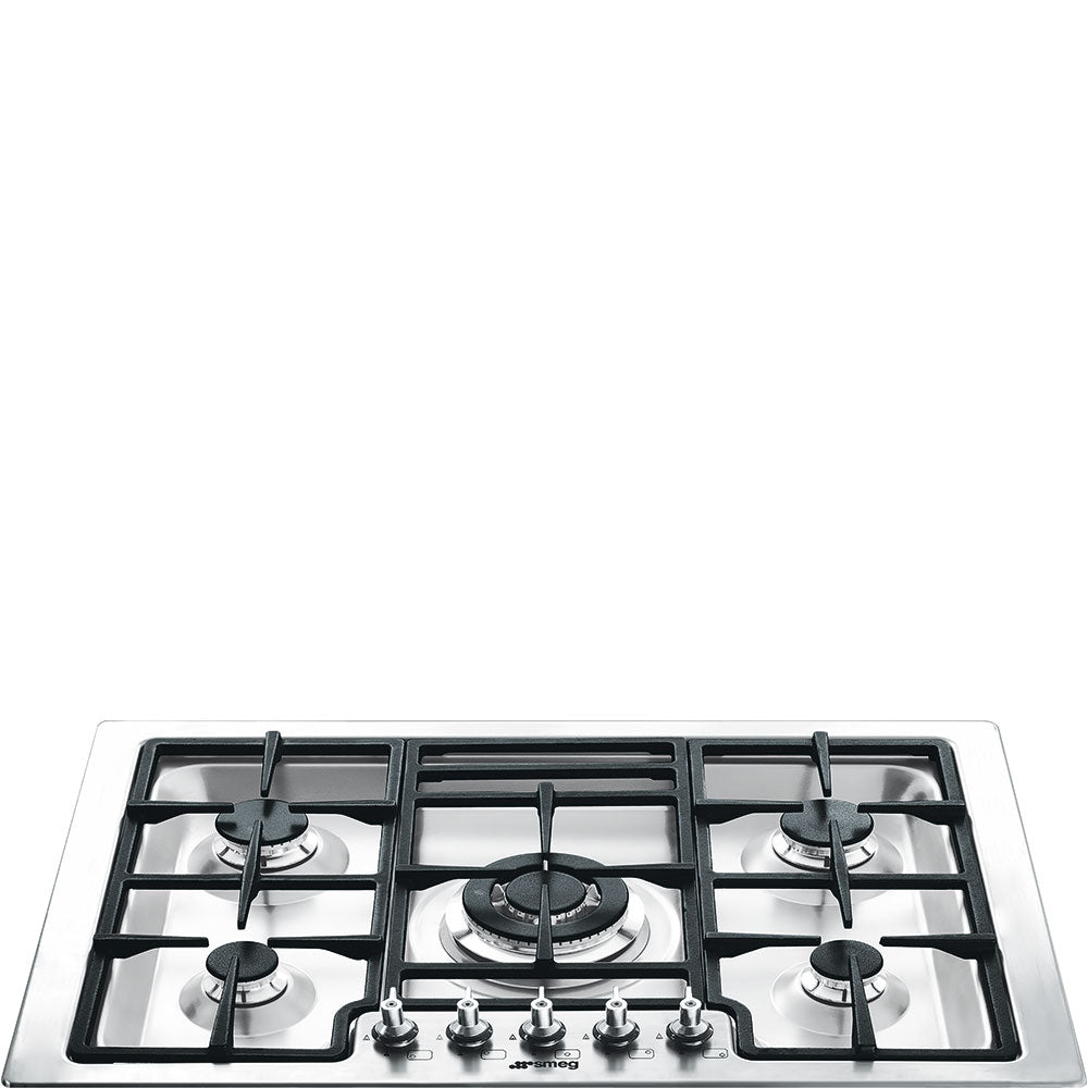 Smeg PGFU30X 30 Inch Gas Cooktop with 5 Sealed Burners