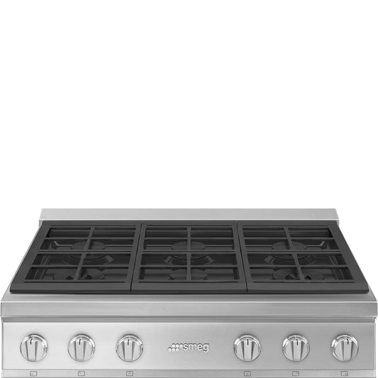 Smeg RTU366GX 36 Inch Gas Rangetop with 6 Burners