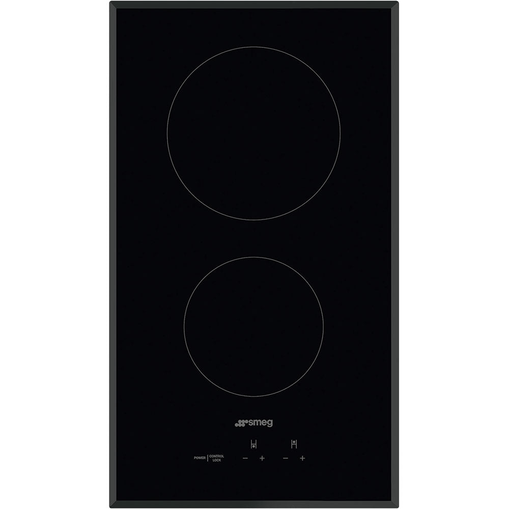 Smeg SEU122B 12 Inch Electric Cooktop with 2 Element Burners