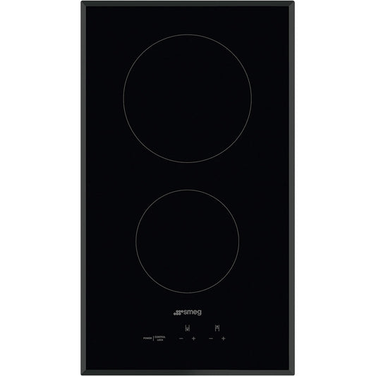 Smeg SEU122B 12 Inch Electric Cooktop with 2 Element Burners
