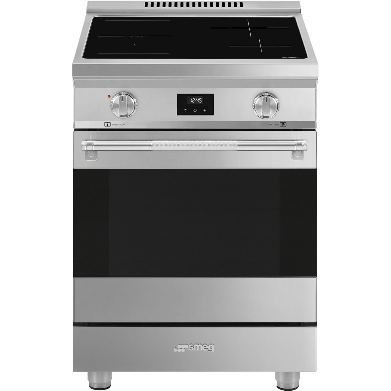 Smeg SPR24UIMX 24 Inch Freestanding Induction Range with 4 Elements