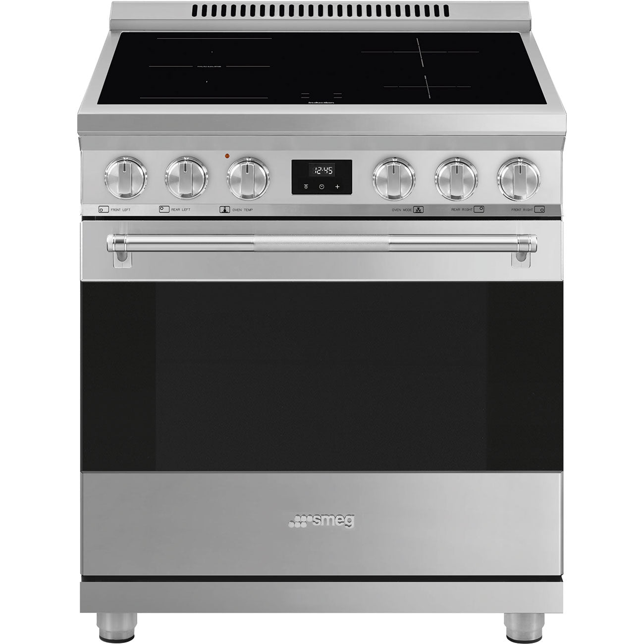 Smeg SPR30UIMX 30 Inch Freestanding Induction Range with 4 Heating Zones