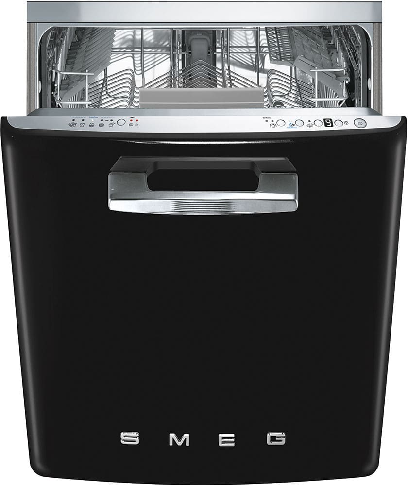 Smeg STFABUBL1 50's Retro Design 24 Inch Fully Integrated Dishwasher with 13 Place Setting Capacity