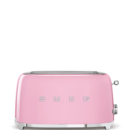 Smeg TSF02PKUS Retro-Style Countertop Toaster with 4 Slice Capacity