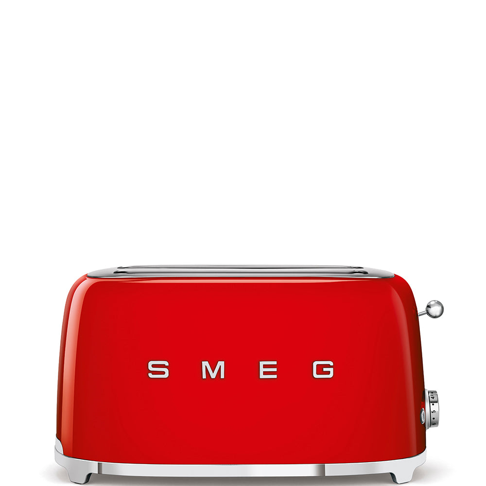 Smeg TSF02RDUS Retro-Style Countertop Toaster with 4 Slice Capacity