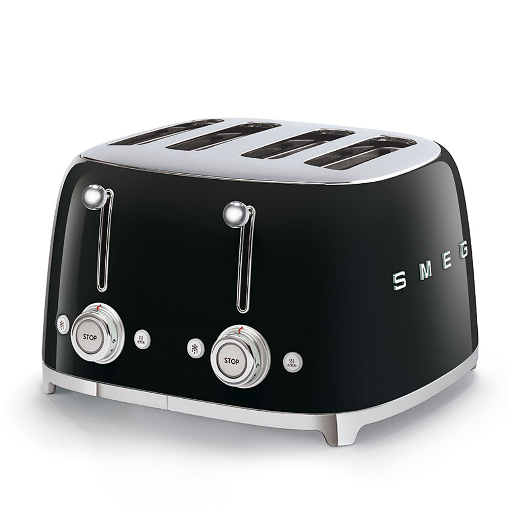 Smeg TSF03BLUS Countertop 4x4 Slot Toaster with Two Independent Control Panels