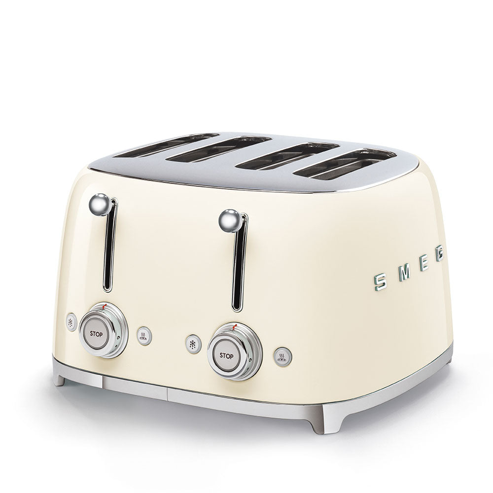 Smeg TSF03CRUS Countertop 4x4 Slot Toaster with Two Independent Control Panels