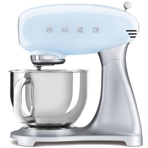 Smeg SMF02PBUS 50's Retro Style Stand Mixer with Pouring Shield and 5 Quart Bowl, Pastel Blue