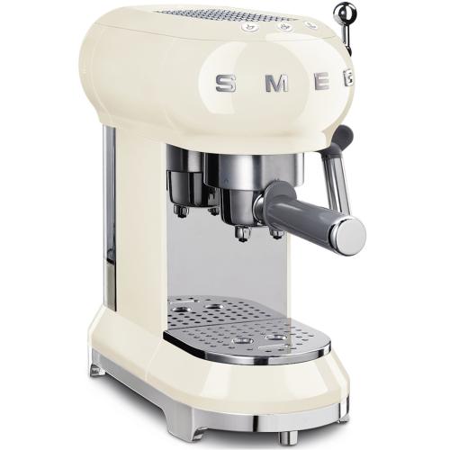 Smeg ECF01CRUS 50's Retro Style Espresso Coffee Machine with Thermoblock Heating System, Cream