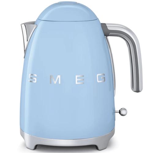 Smeg KLF01PBUS 50's Retro Style Electric Kettle, 1.7 Liter Capacity, Pastel Blue