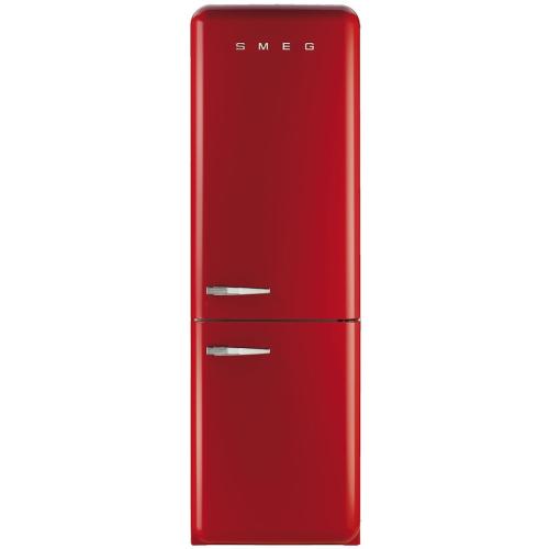 Smeg FAB32URDRN FAB32 50's Retro Style Bottom-Freezer Refrigerator with Right-Hinge Door, Red, No Frost Technology