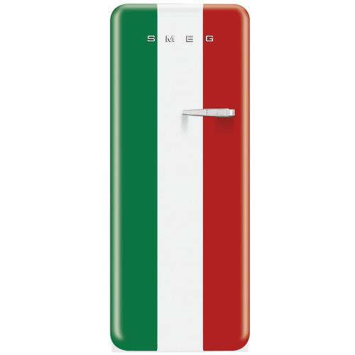 Smeg FAB28UITL1 FAB28 50's Retro Style Refrigerator with Left-Hinge Door, Italian Flag Design