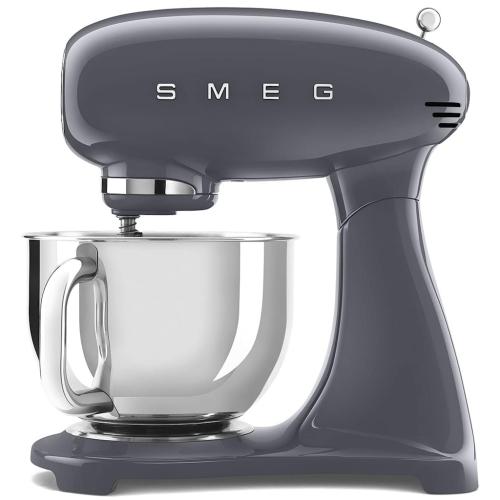 Smeg SMF03GRUS 50's Retro Style Stand Mixer with Stainless Steel Bowl and Planetary Mixing Action, Slate Gray